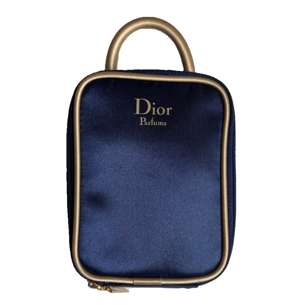 Dior Parfums Trousse De Toilette Makeup Pouch Bag Navy